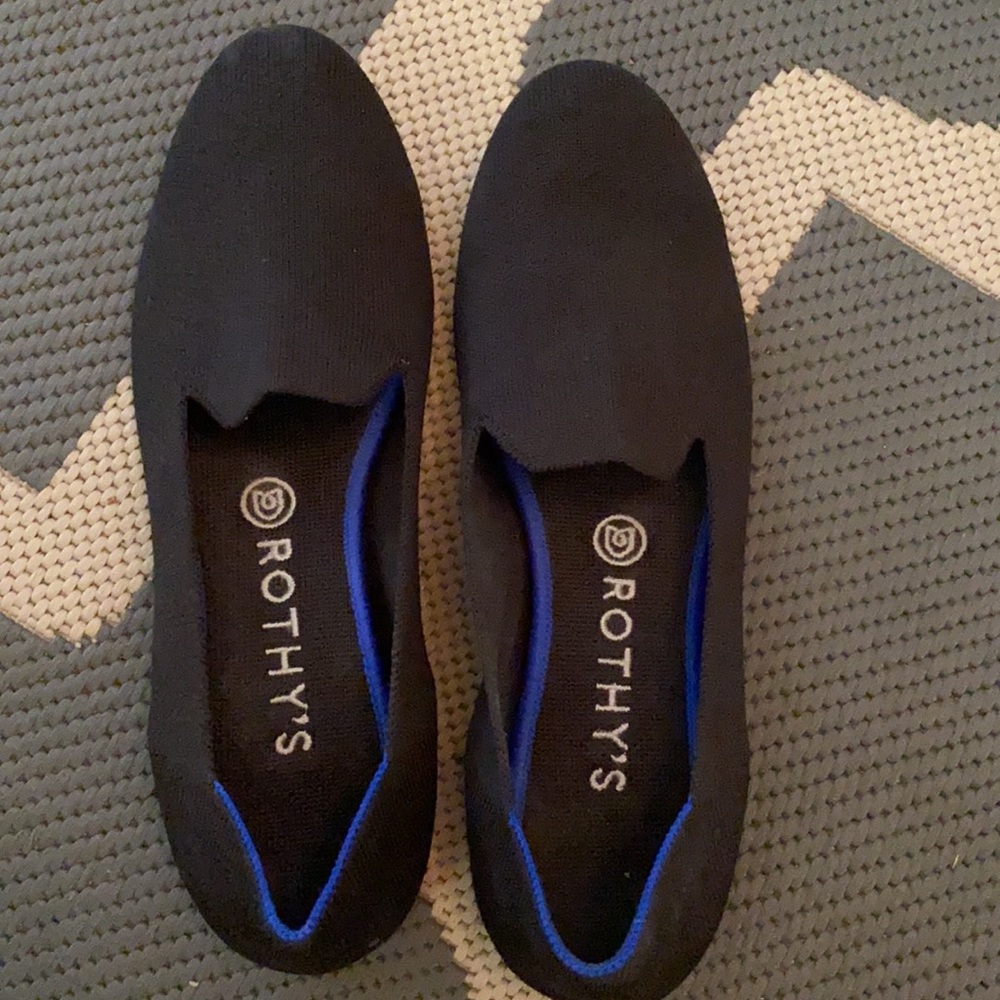 Rothy black loafer 9.5